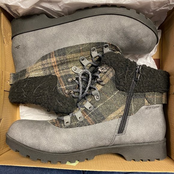 JBU Shoes - JBU Jambu Redrock CHARCOAL Plaid HIKER Boot w/Foam